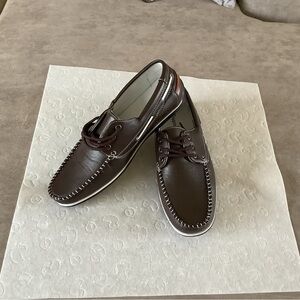 Brown Franco Vanucci loafers NWOT